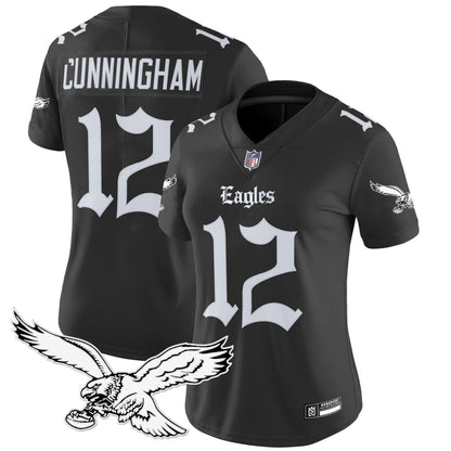 Women's Philadelphia Eagles 'Gothic Philly Edition' Vapor Limited Jersey - All Stitched