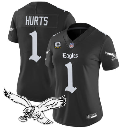 Women's Philadelphia Eagles 'Gothic Philly Edition' Vapor Limited Jersey - All Stitched