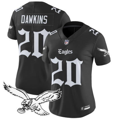 Women's Philadelphia Eagles 'Gothic Philly Edition' Vapor Limited Jersey - All Stitched