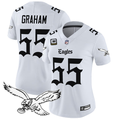 Women's Philadelphia Eagles 'Gothic Philly Edition' Vapor Limited Jersey - All Stitched