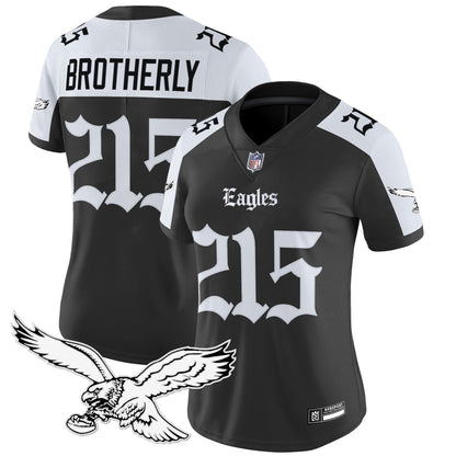 Women's Philadelphia Eagles 'Gothic Philly Edition' Vapor Limited Jersey - All Stitched