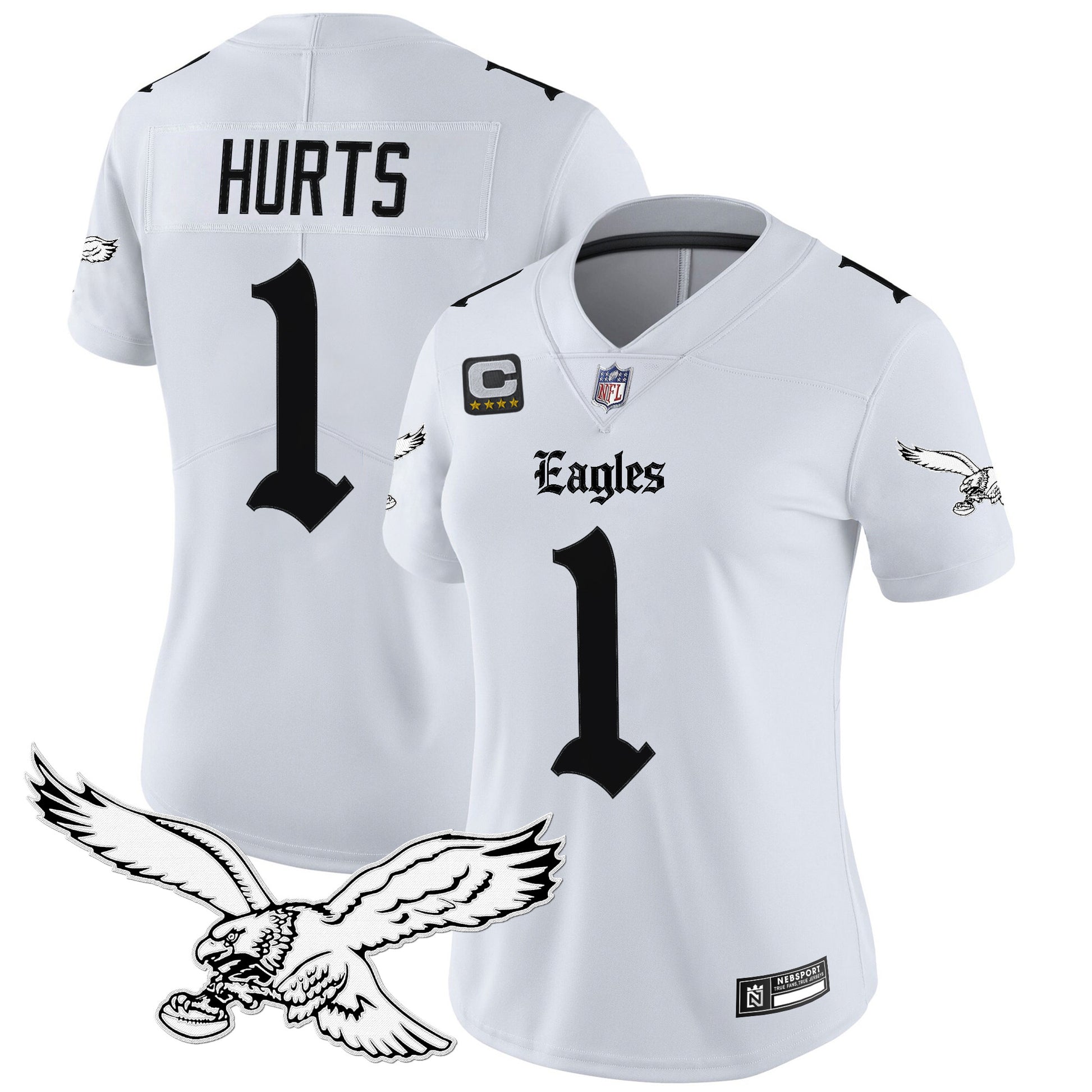 Women's Philadelphia Eagles 'Gothic Philly Edition' Vapor Limited Jersey - All Stitched