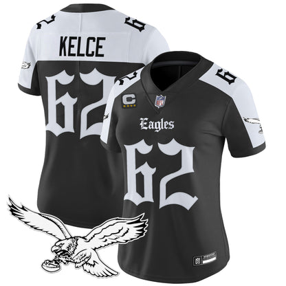 Women's Philadelphia Eagles 'Gothic Philly Edition' Vapor Limited Jersey - All Stitched