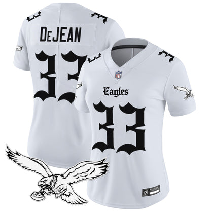 Women's Philadelphia Eagles 'Gothic Philly Edition' Vapor Limited Jersey - All Stitched