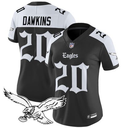 Women's Philadelphia Eagles 'Gothic Philly Edition' Vapor Limited Jersey - All Stitched