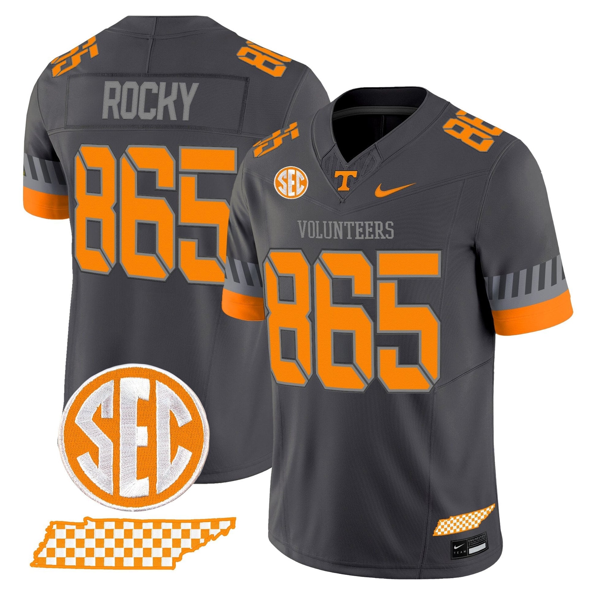 Men's Tennessee Volunteers 2025 'Smokey Grey Series' Vapor Limited Jersey V2 - All Stitched
