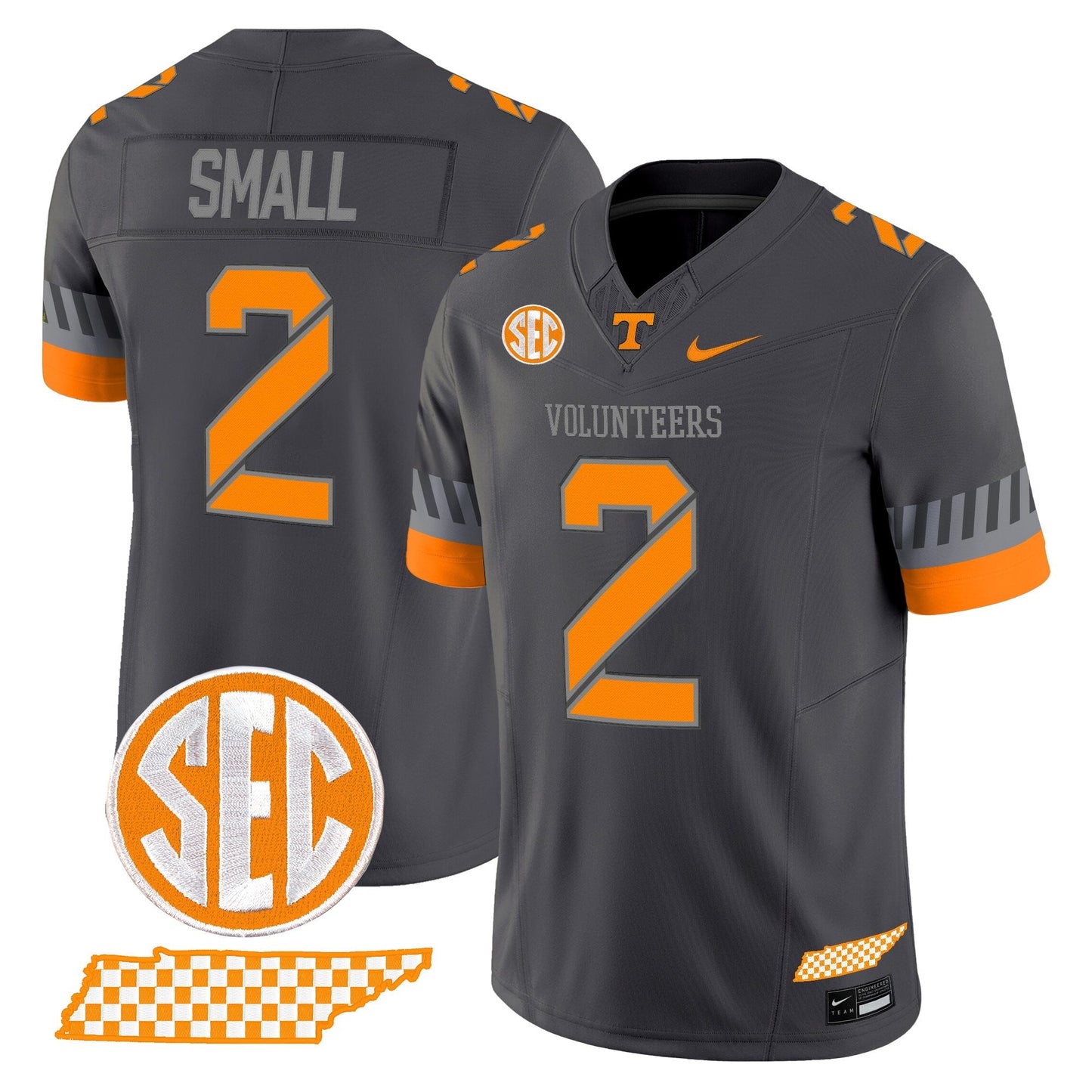 Men's Tennessee Volunteers 2025 'Smokey Grey Series' Vapor Limited Jersey V2 - All Stitched