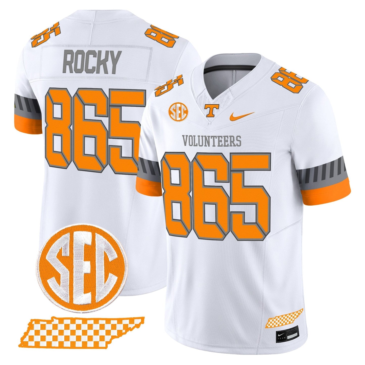 Men's Tennessee Volunteers 2025 'Smokey Grey Series' Vapor Limited Jersey V2 - All Stitched