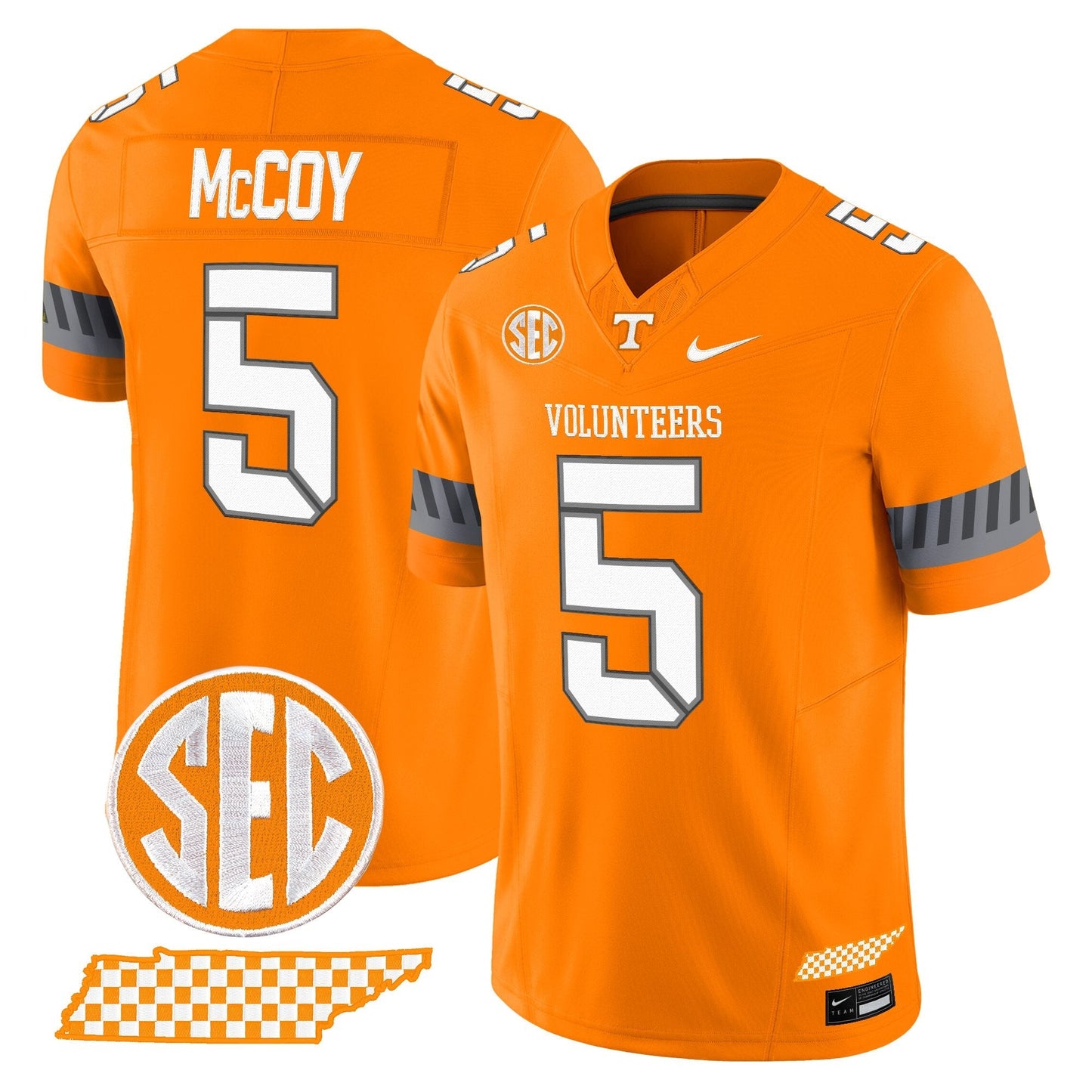 Men's Tennessee Volunteers 2025 'Smokey Grey Series' Vapor Limited Jersey V2 - All Stitched