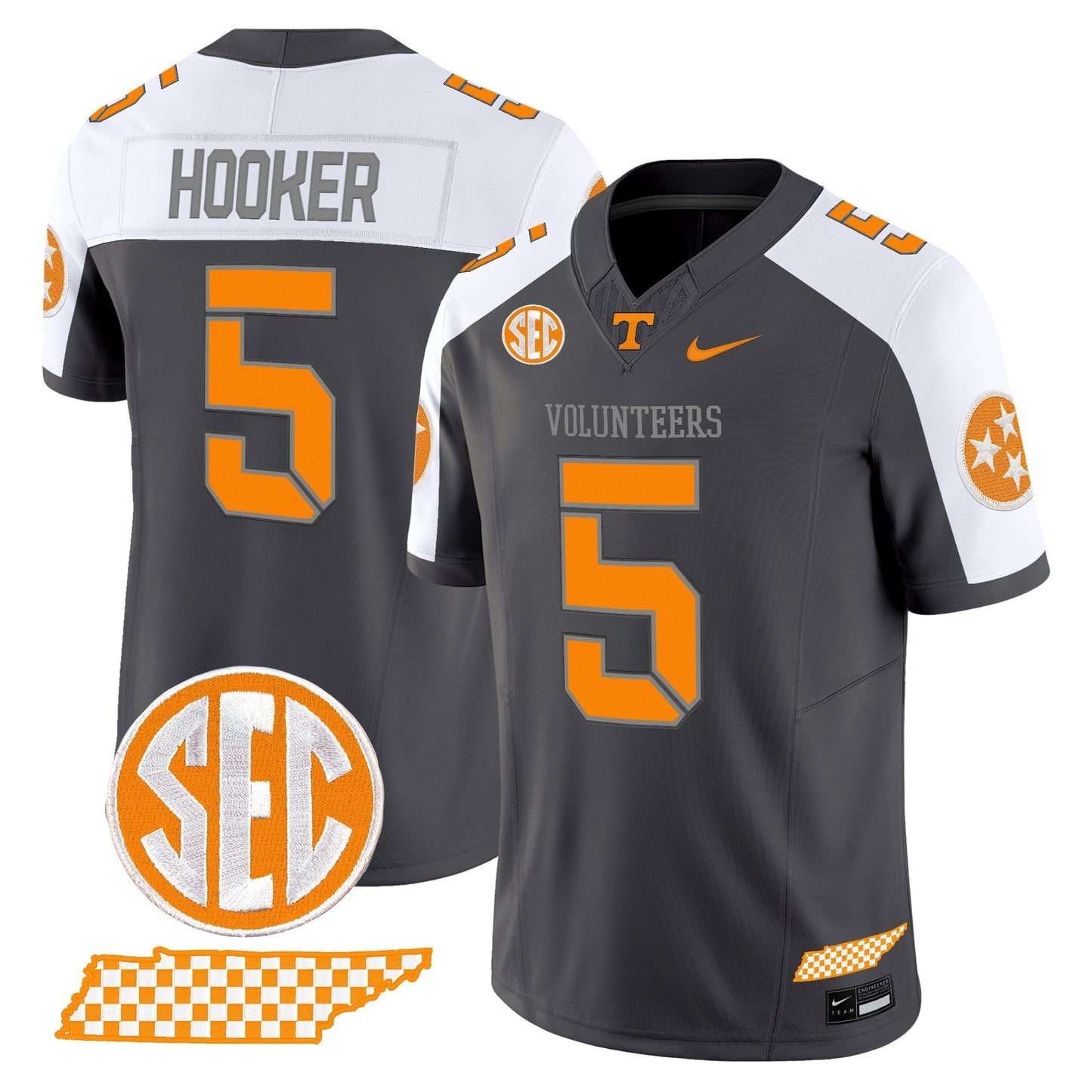 Men's Tennessee Volunteers 2025 'Smokey Grey Series' Vapor Limited Jersey V2 - All Stitched