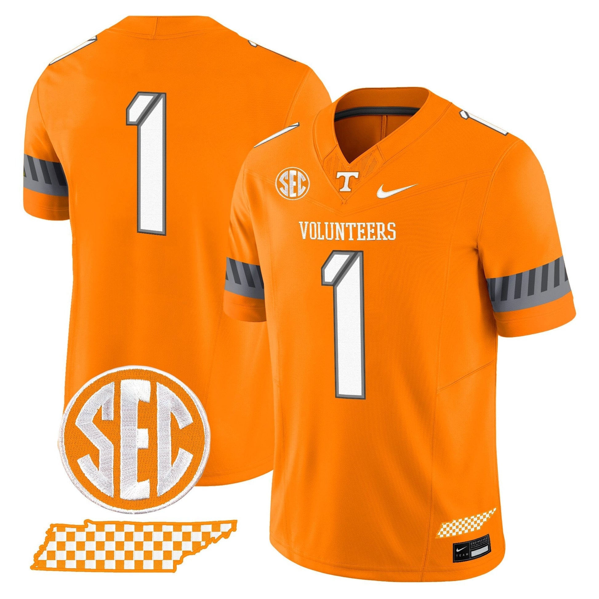 Men's Tennessee Volunteers 2025 'Smokey Grey Series' Vapor Limited Jersey V2 - All Stitched