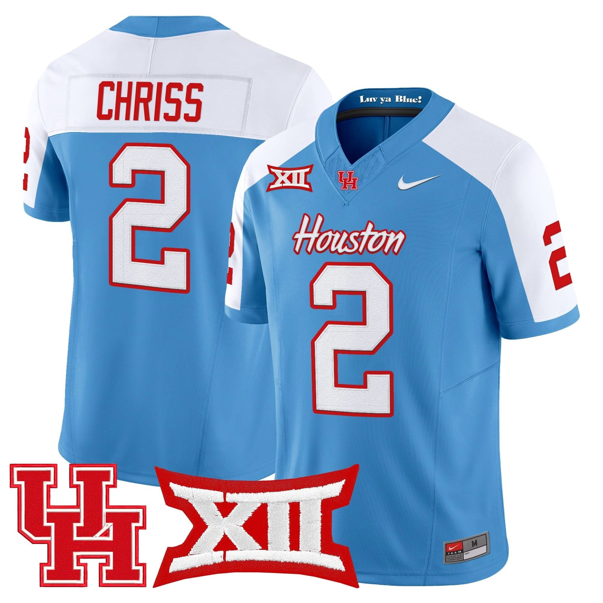 Men's Houston Cougars 2025 Vapor Limited Jersey - All Stitched