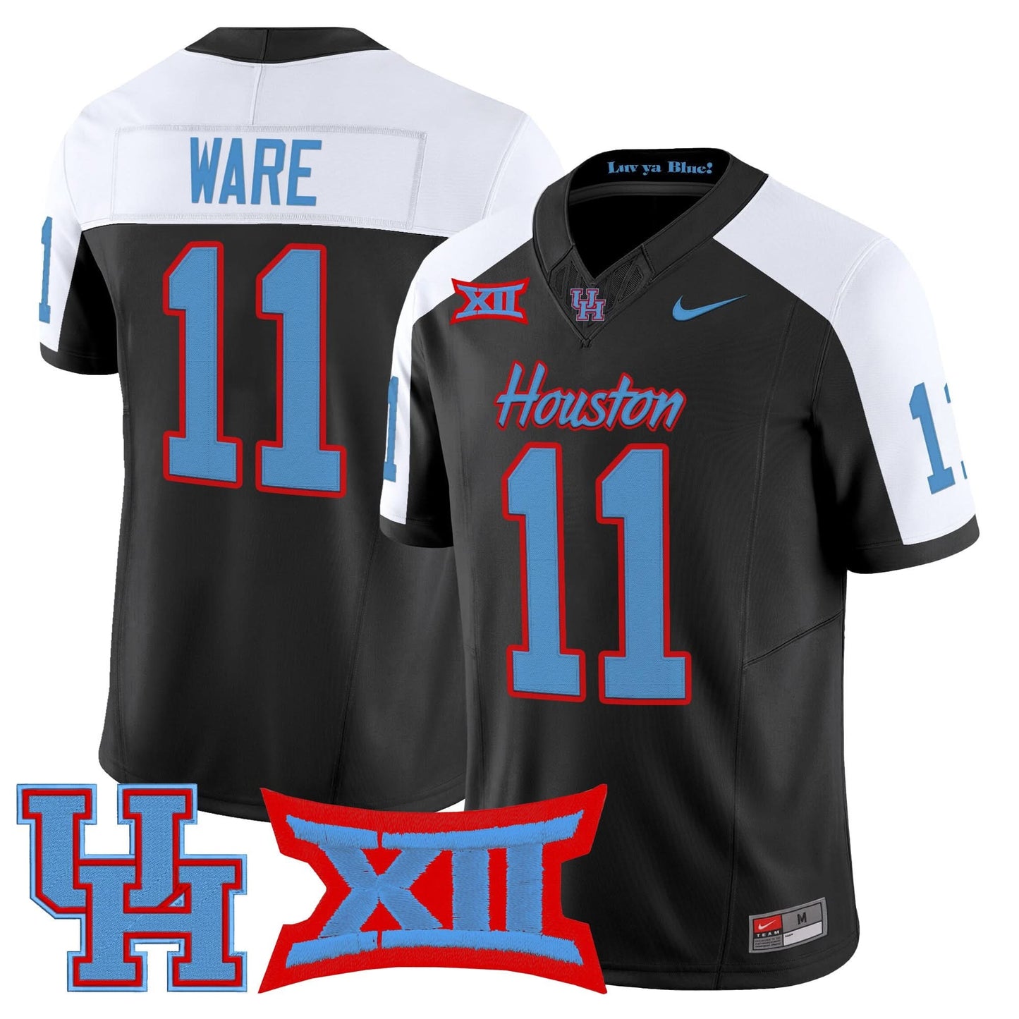 Men's Houston Cougars 2025 Vapor Limited Jersey - All Stitched
