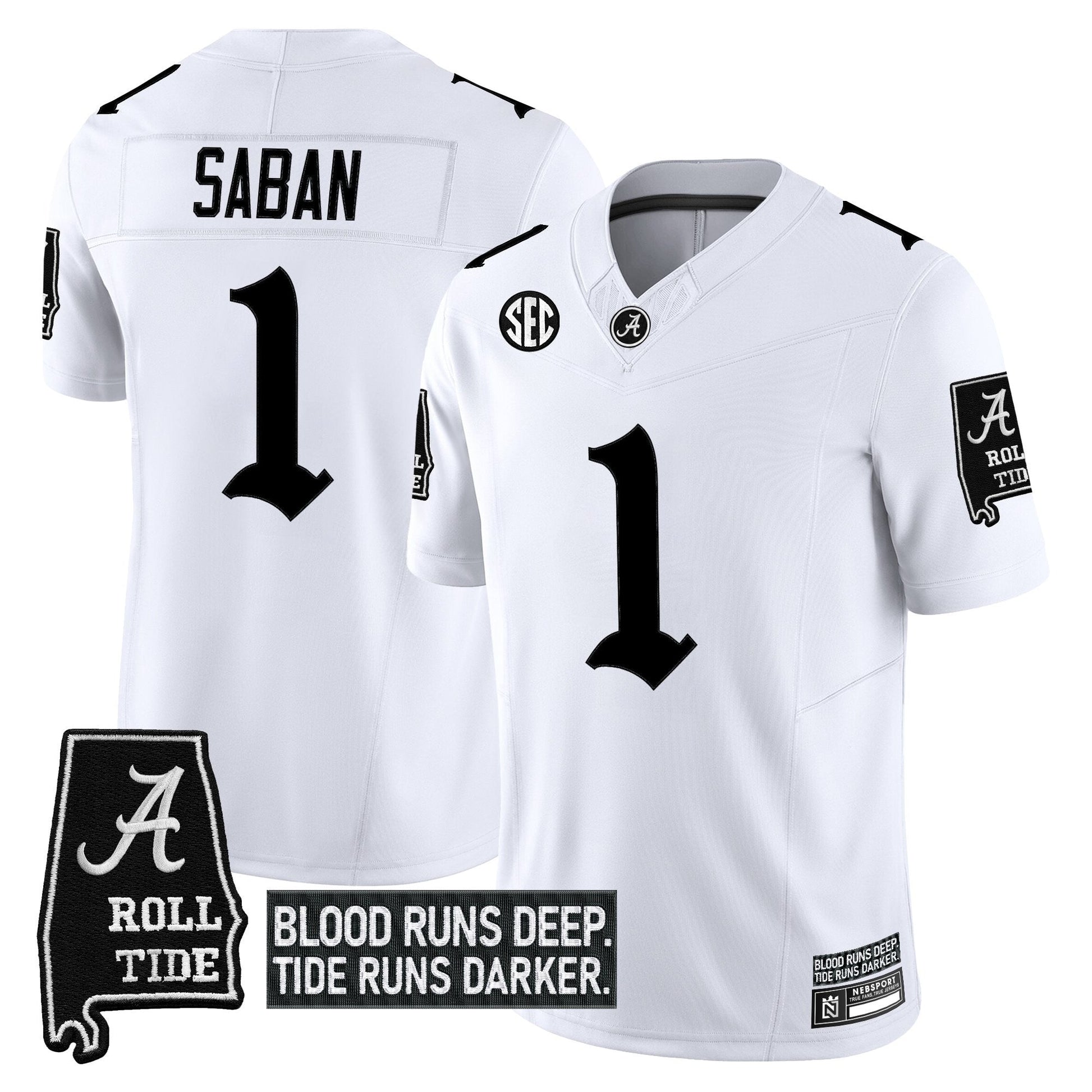 Men's Alabama Crimson Tide 'Gothic Bama Blood Edition' Vapor Limited Jersey - All Stitched