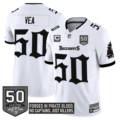 Men's Tampa Bay Buccaneers 'Gothic Pirate Shadows Edition' Limited Jersey - All Stitched
