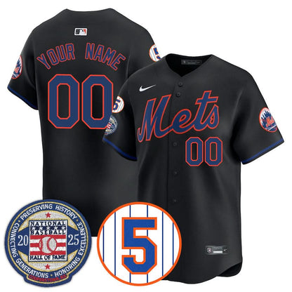 Men's New York Mets Number Retirement & Hall of Fame Gold Jersey - All Stitched