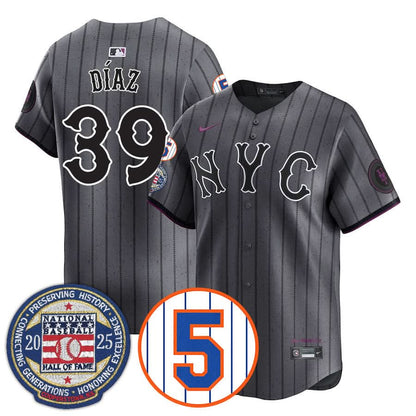 Men's New York Mets Number Retirement & Hall of Fame Gold Jersey - All Stitched