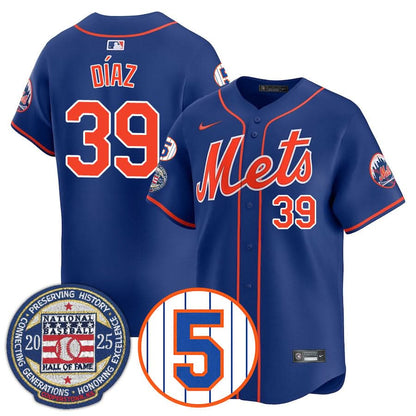 Men's New York Mets Number Retirement & Hall of Fame Gold Jersey - All Stitched