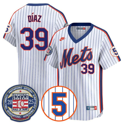Men's New York Mets Number Retirement & Hall of Fame Gold Jersey - All Stitched