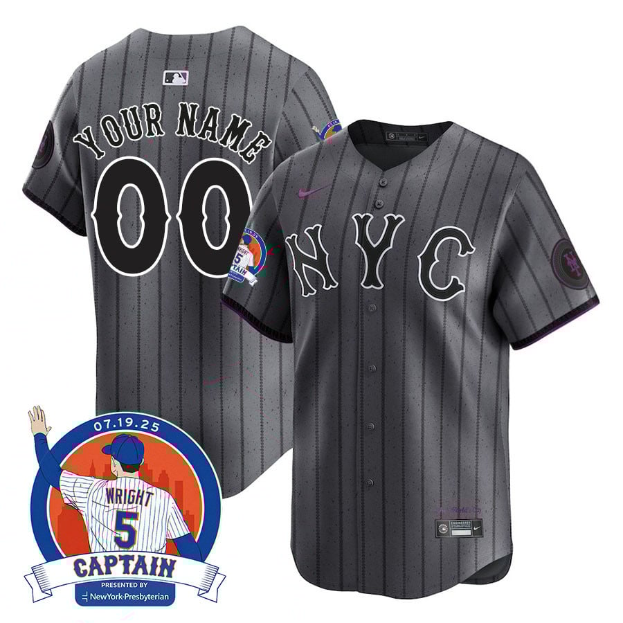 New York Mets David Wright "Mets Legend" Custom Jersey - All Stitched