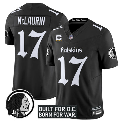Men's Washington Redskins 'Gothic Capital Edition' Vapor Limited Jersey V2 - All Stitched
