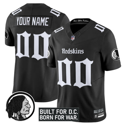 Washington Redskins 'Gothic Capital Edition' Vapor Limited Custom Jersey V2 - All Stitched