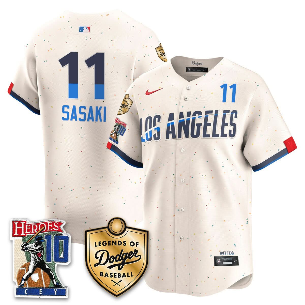 Men's Dodgers Ron Cey "Legends Of Dodgers Baseball" Jersey - All Stitched