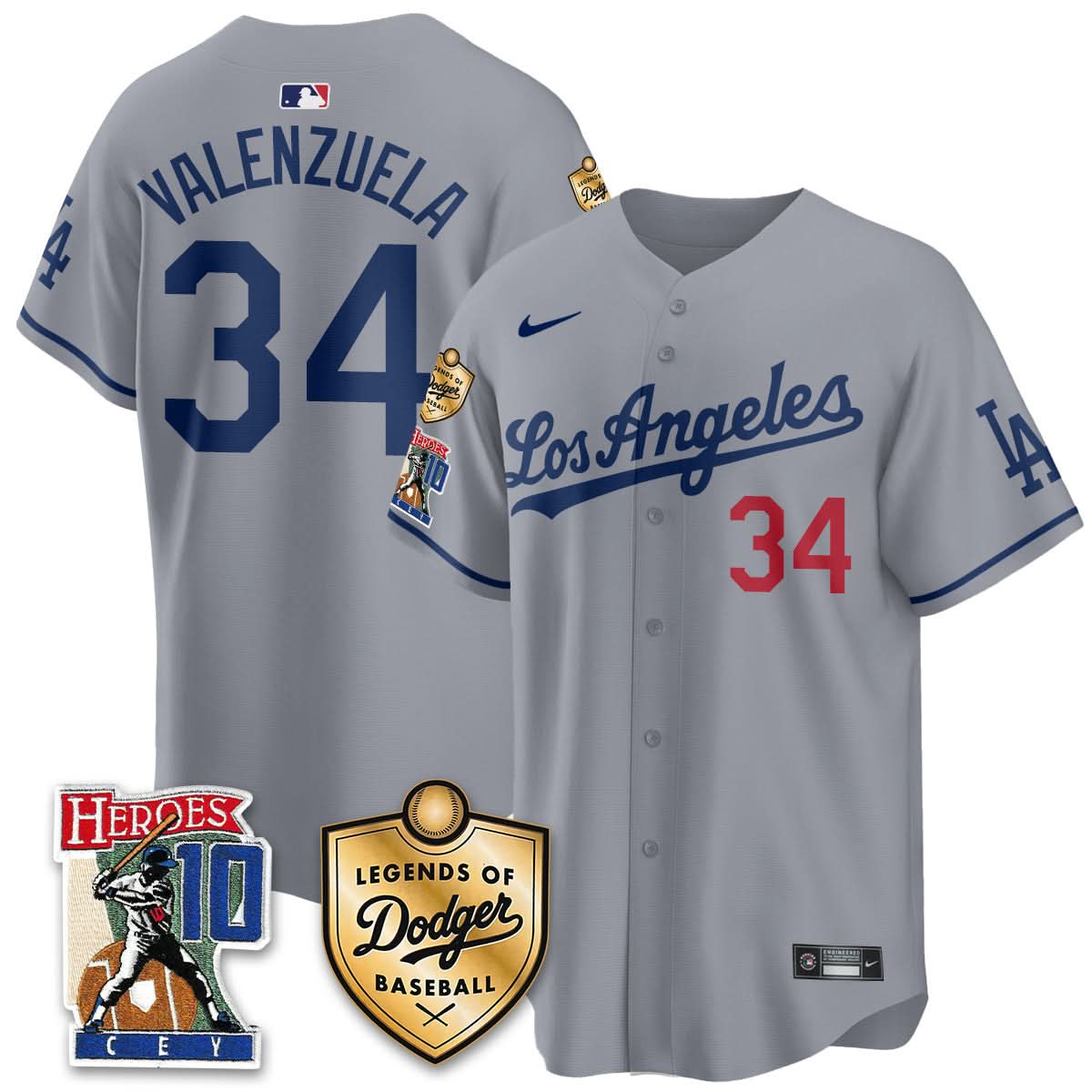 Men's Dodgers Ron Cey "Legends Of Dodgers Baseball" Jersey - All Stitched