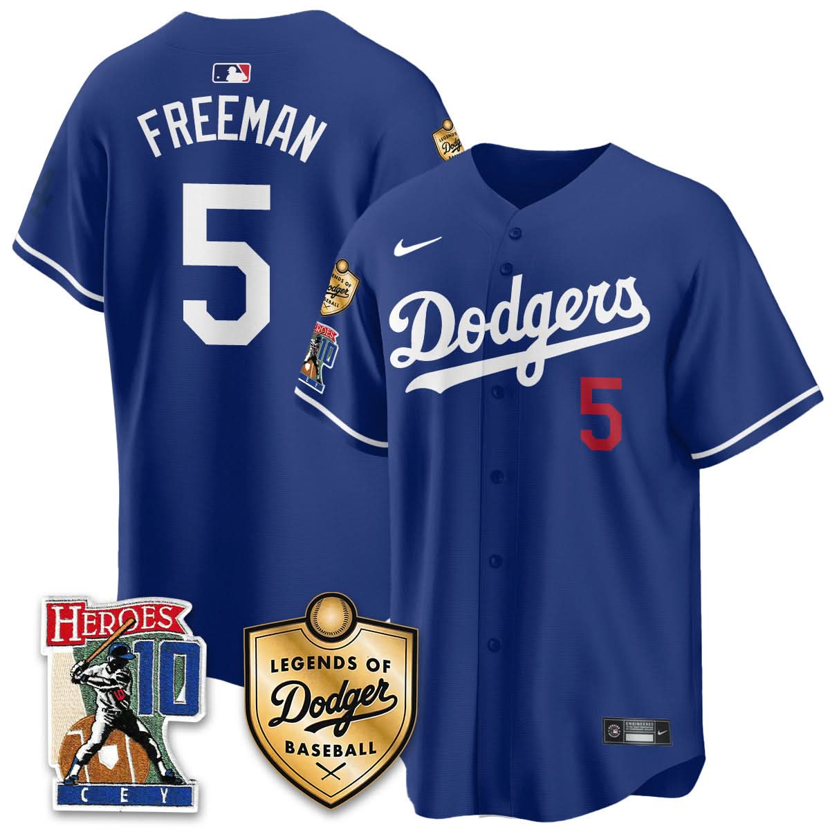 Men's Dodgers Ron Cey "Legends Of Dodgers Baseball" Jersey - All Stitched