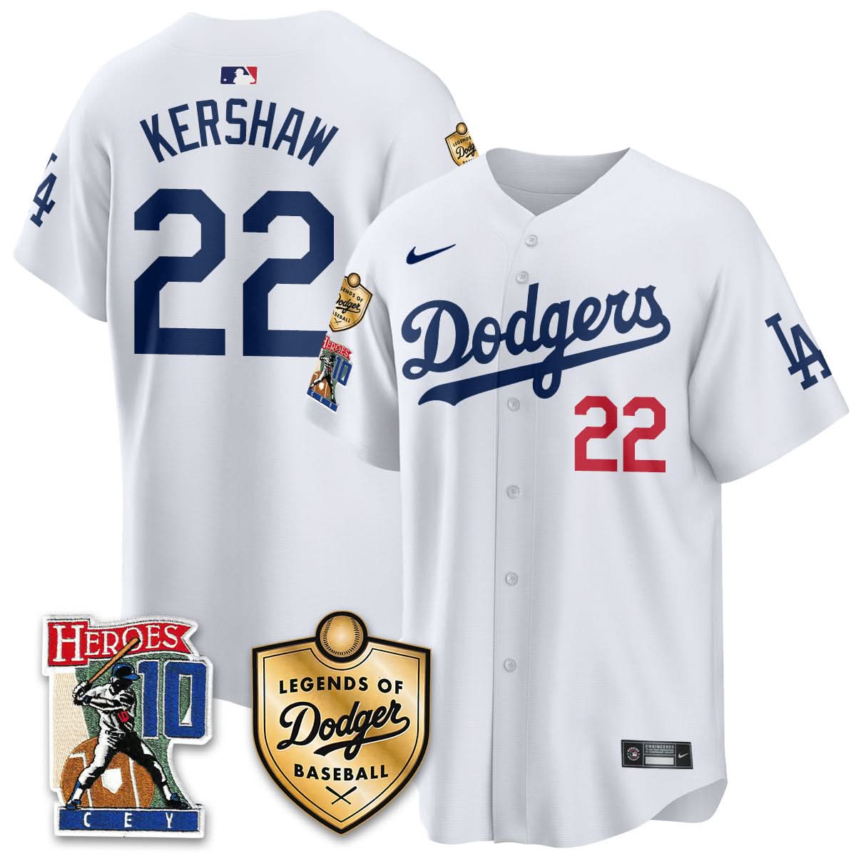 Men's Dodgers Ron Cey "Legends Of Dodgers Baseball" Jersey - All Stitched