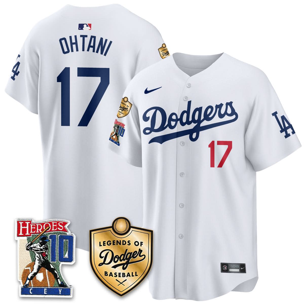 Dodgers Ron Cey "Legends Of Dodgers Baseball" Jersey - All Stitched