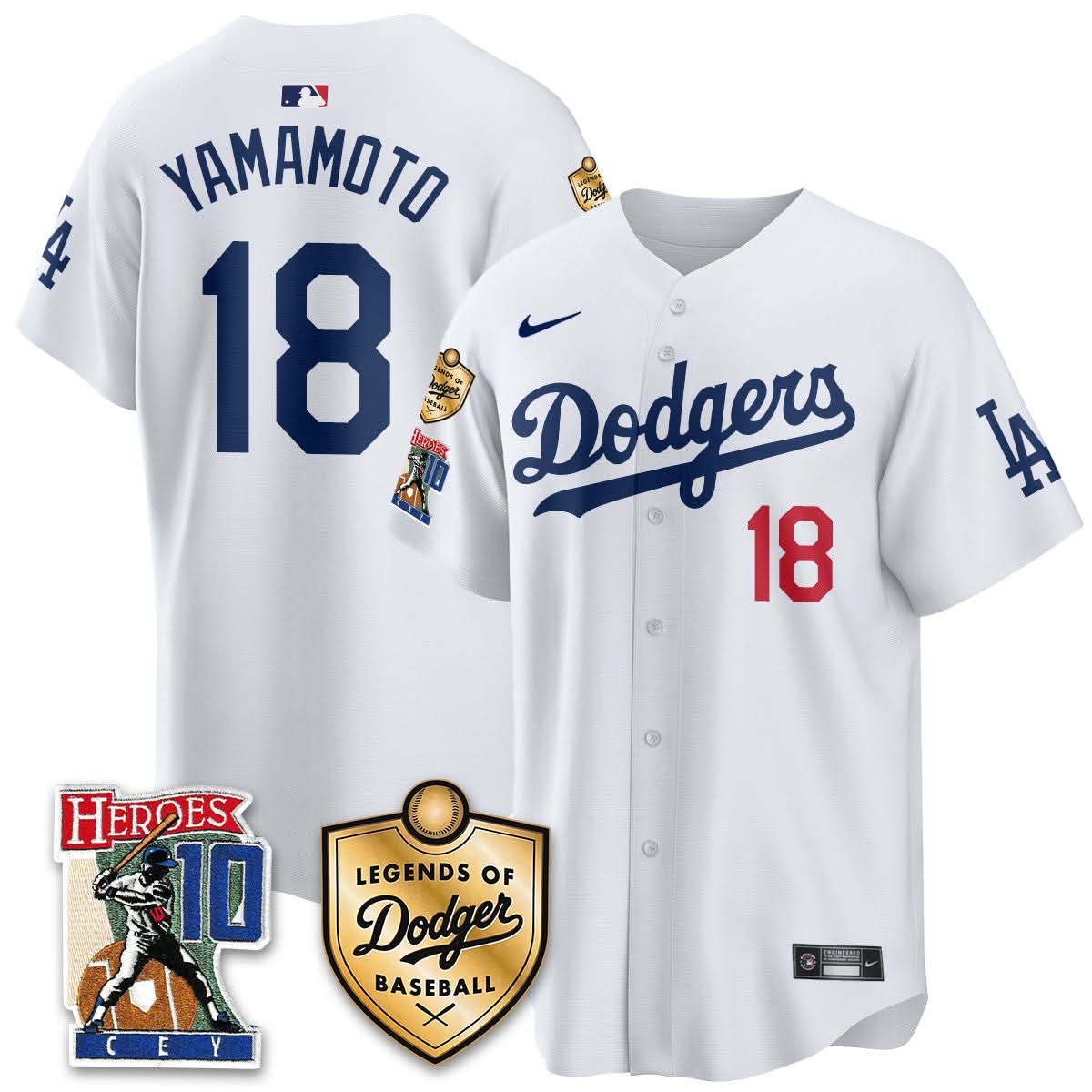 Dodgers Ron Cey "Legends Of Dodgers Baseball" Jersey - All Stitched