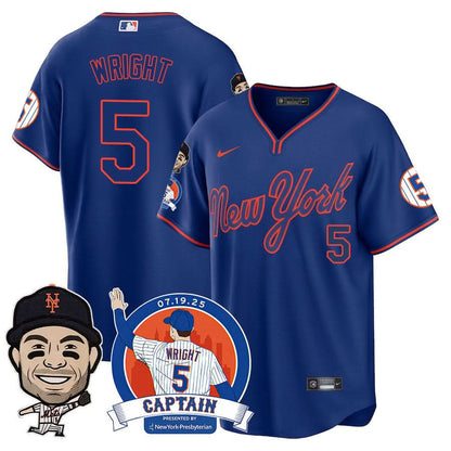 Men's New York Mets David Wright "Mets Legend" Jersey V2 - All Stitched