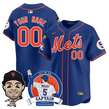 Men's New York Mets David Wright "Mets Legend" Jersey V2 - All Stitched