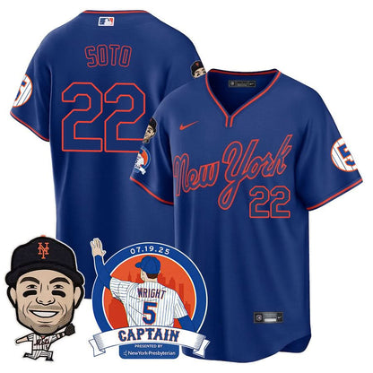 Men's New York Mets David Wright "Mets Legend" Jersey V2 - All Stitched
