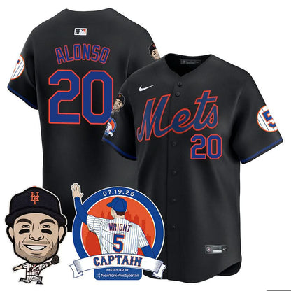 Men's New York Mets David Wright "Mets Legend" Jersey V2 - All Stitched