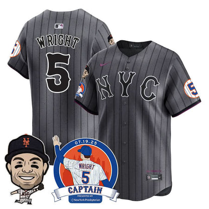 Men's New York Mets David Wright "Mets Legend" Jersey V2 - All Stitched