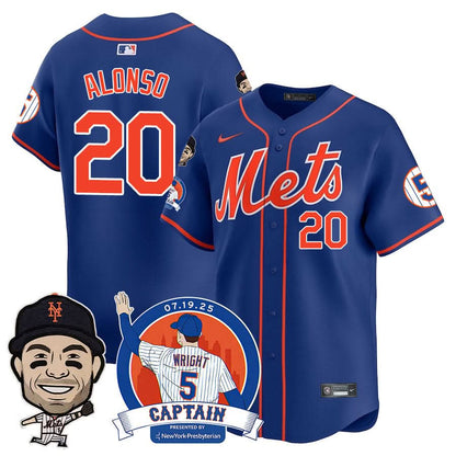Men's New York Mets David Wright "Mets Legend" Jersey V2 - All Stitched