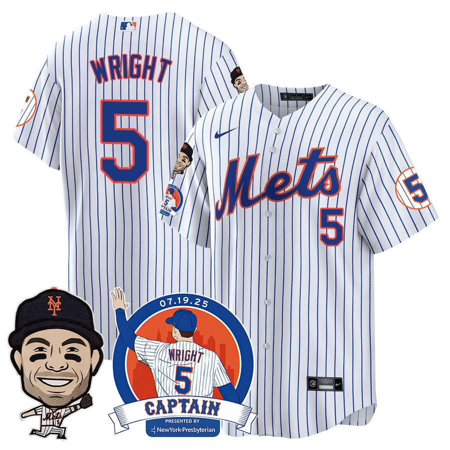 Men's New York Mets David Wright "Mets Legend" Jersey V2 - All Stitched
