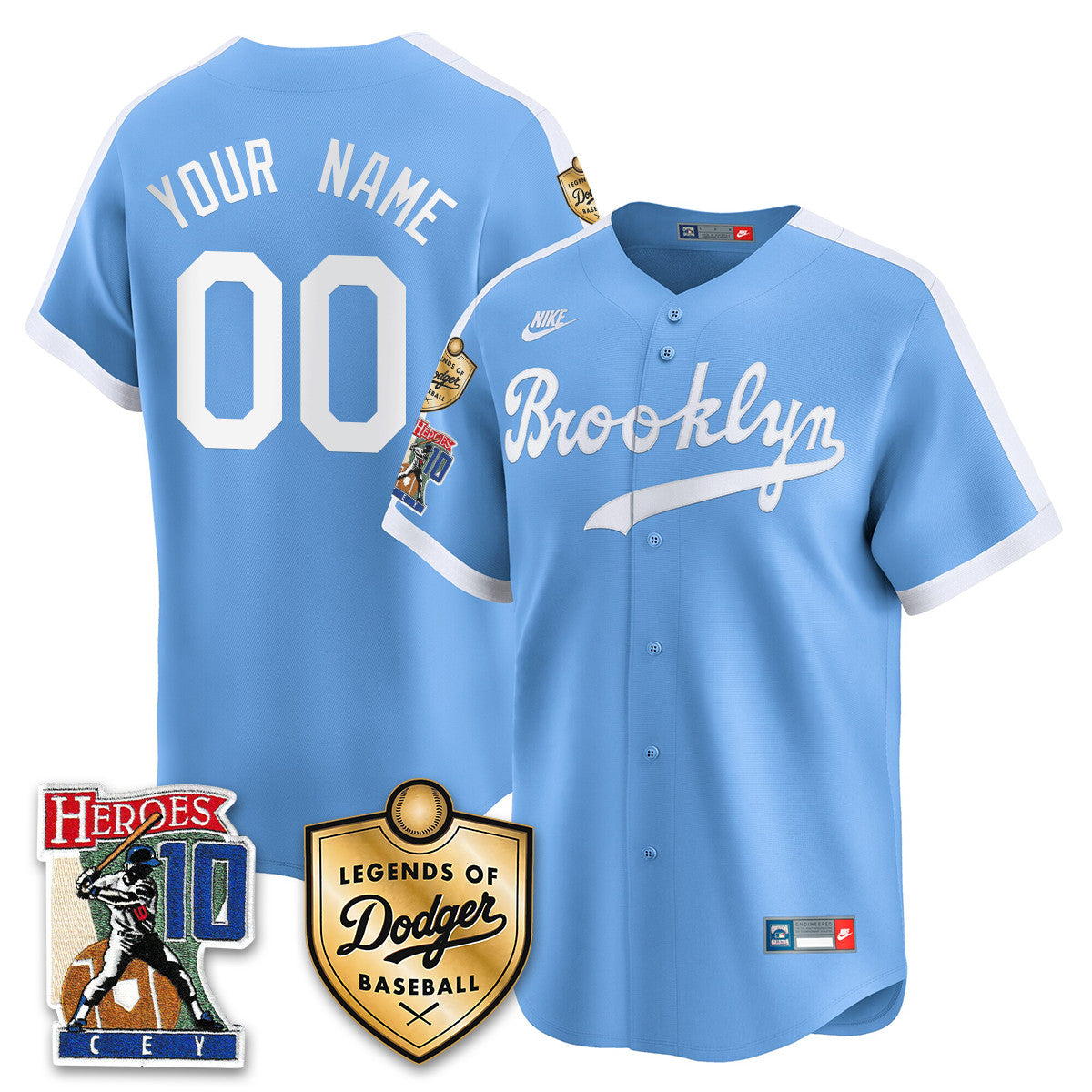 Dodgers Ron Cey "Legends Of Dodgers Baseball" Custom Jersey - All Stitched