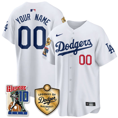 Dodgers Ron Cey "Legends Of Dodgers Baseball" Custom Jersey - All Stitched