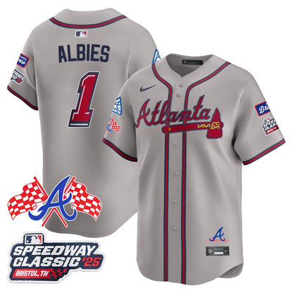 Men's Atlanta Braves 2025 Speedway Classic Limited Jersey V1 - All Stitched