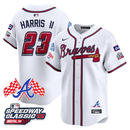 Men's Atlanta Braves 2025 Speedway Classic Limited Jersey V1 - All Stitched