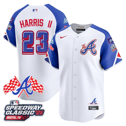 Men's Atlanta Braves 2025 Speedway Classic Limited Jersey V1 - All Stitched
