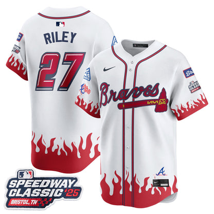 Men's Atlanta Braves 2025 Speedway Classic Limited Jersey V2 - All Stitched