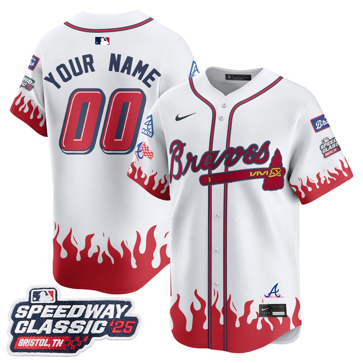 Atlanta Braves 2025 Speedway Classic Limited Custom Jersey V2 - All Stitched