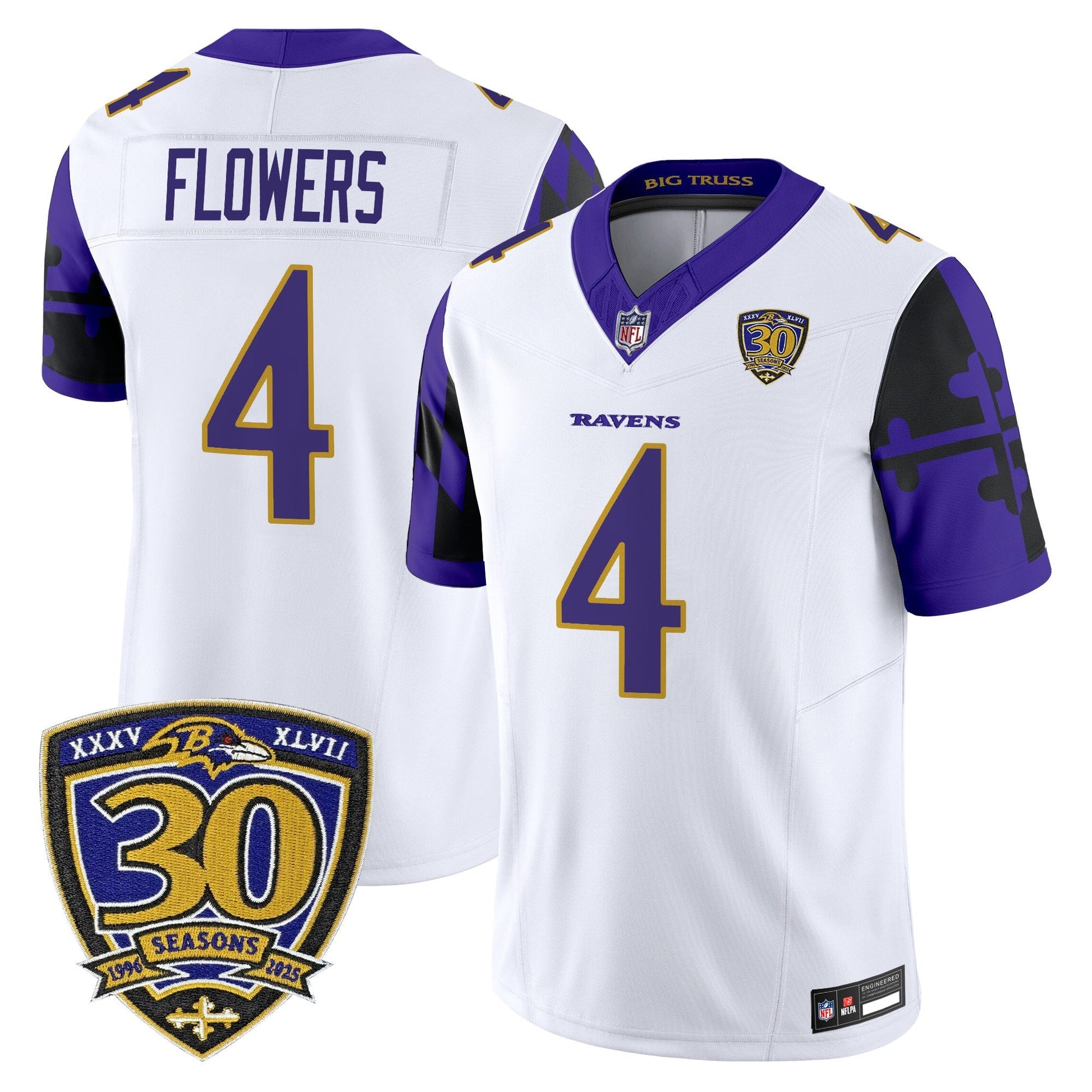 Men's Baltimore Ravens 'Maryland Flag Edition' Vapor Limited Jersey - All Stitched
