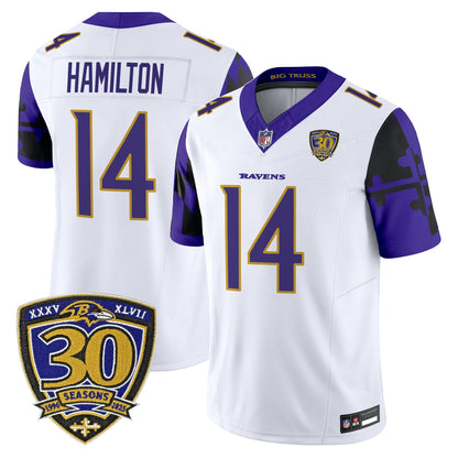 Men's Baltimore Ravens 'Maryland Flag Edition' Vapor Limited Jersey - All Stitched