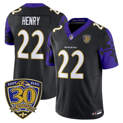 Men's Baltimore Ravens 'Maryland Flag Edition' Vapor Limited Jersey - All Stitched