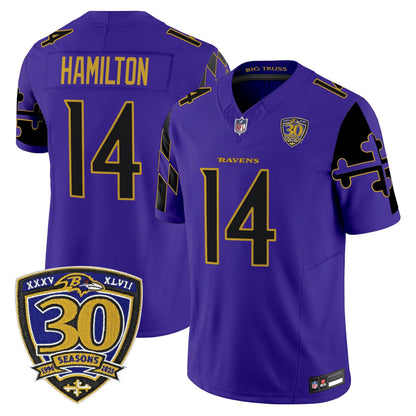 Men's Baltimore Ravens 'Maryland Flag Edition' Vapor Limited Jersey - All Stitched